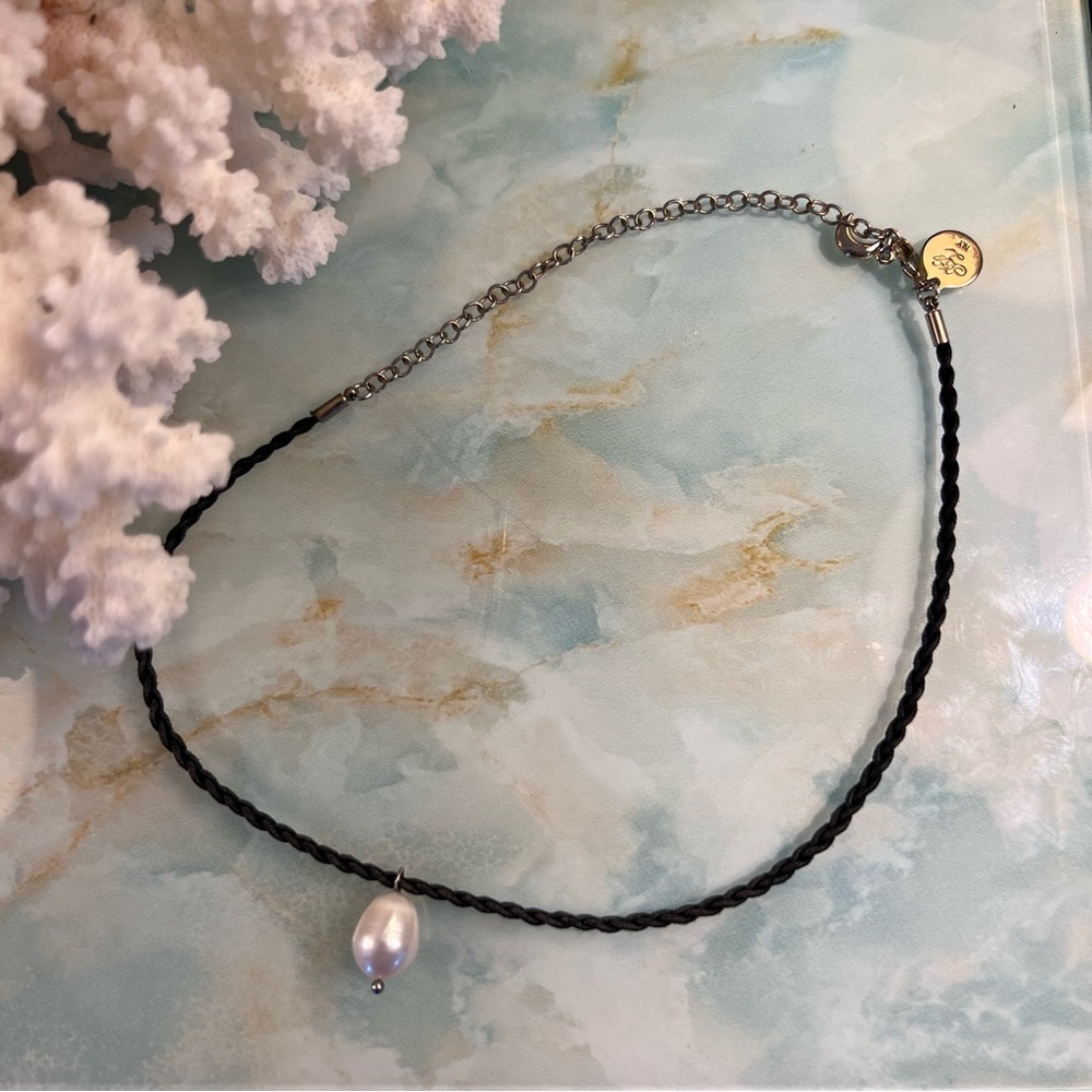 KL NY Baroque Pearl Twisted Cord Festival Necklace